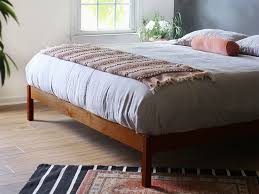 the b flat urban retreat natural bed frame walnut choose size bed frame and headboard solid wood bed frame wood bed frame