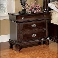 Check spelling or type a new query. Transitional Brown Cherry Crown 3 Drawer Nightstand Foa Casual Modern Contemporary Veneer Wood Finish Felt Lined Furniture Of America Furniture Wood Nightstand