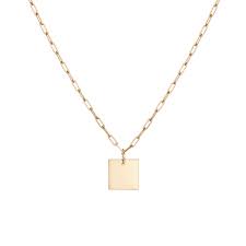 Aurate Aurator Large Square Pendant Aurate Square Pendant Gold Ring Designs Gold