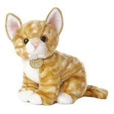 Realistic Stuffed Orange Kitten 10 Inch Plush Tabby Cat By Aurora At Stuffed Safari Orange Kittens Tabby Kitten Plush Tabby Cat