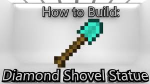 As of september 20, 2017, with the better together update minecraft does no longer refer to the java edition but to the version of minecraft based upon the bedrock codebase, which has given. Minecraft How To Make A Diamond Shovel Statue Youtube
