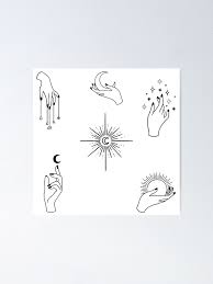 The clear leader in custom shower enclosures since 1946 innovators in innovators in hmi shower designs grace modern bathrooms across the country. Celestial Hand Art Sticker Pack Modern Witchcore Aesthetic Bohemian Hand Drawn Sketch Poster By Black11flamingo Redbubble