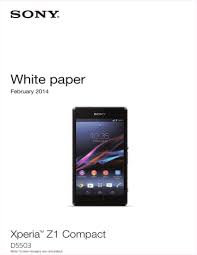 Jot it down as this will be your code. Sony Xperia Z1 Compact 16gb 4g Black Datasheet Manualzz