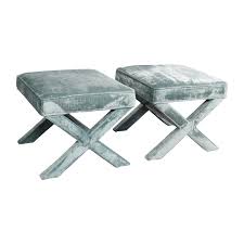 Fabric diamante ottoman folding storage box footstool seat bedroom bench box toy. 68 Off Jonathan Adler Jonathan Adler Velvet X Benches Chairs