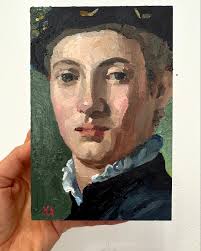 For the love of paint. . Swipe for Bronzino's “Portrait of a Young Man”  painted in 1530s. Located at @metmuseum . I thought it might be fun to zoom  in