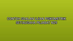 Document tracking pejabat mb pahang. Contoh Soalan Ujian Psikometrik Setiausaha Pejabat N29 2019 Sumber Kerjaya