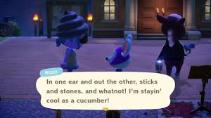 You can call it weird to his face if you want. Animal Crossing New Horizons Rizzo And Reneigh Had An Argument Part 1 Youtube