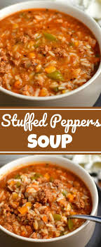 Homemade Stuffed Pepper Soup In 2020 Recipes Stuffed Pepper Soup Stuffed Peppers