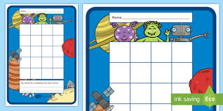 Free Space Sticker Stamp Reward Chart Space Sticker