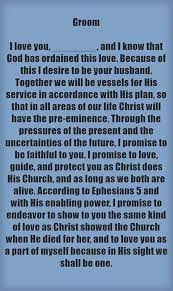 Christian Wedding Vows Examples For Groom And Bride Weddinginclude Christian Wedding Vows Wedding Vows Examples Christian Wedding