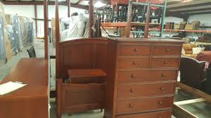 It includes two nightstands and one bed, all made from a blend of solid and engineered wood in a neutral hue. Thomasville Bedroom Set Queen Bed Dresser Mirror Chest Atmosphere Ideas Furniture Headboard Used Sets Storage Old Romantic Vintage Anne Apppie Org