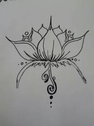 Japanese Fish And Lotus Flower Tattoo Outline On Paper Flower Tattoo Designs Tattoos Lotus Flower Drawing