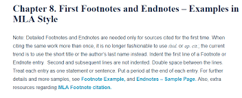 How to cite an article in mla. First Footnotes And Endnotes Examples In Mla Style A Research Guide