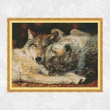 Identify which joy sunday counted cross stitch kits is best. Joy Sunday Wolf Patterns Counted Cross Stitch Kits Sale Embroidery Needlework Set Home Decoration Crafts Send Accessory Tools Buy At The Price Of 7 59 In Aliexpress Com Imall Com