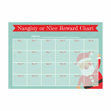 A4 Naughty Or Nice Reward Chart