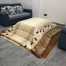 Check out our japanese bed selection for the very best in unique or custom, handmade pieces from our beds & headboards shops. 2pcs Set 190x240cm Retangle Kotatsu Futon Top Bottom Set Comforter For Foot Warmer Table Japanese Futon Mattress Table Cover Quilts Aliexpress