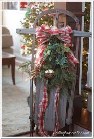 Vintage Christmas Sleds Finding Home Farms Christmas Sled Ribbon On Christmas Tree Christmas Wreaths