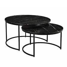 Windward design group faux stone top aluminum 34 x 22 rectangular coffee table wt2234 18fs. Coffee Table 77x77x42cm Stone Top Set Of 2