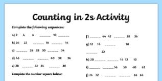 Counting In 2s Worksheets And Games Ks1