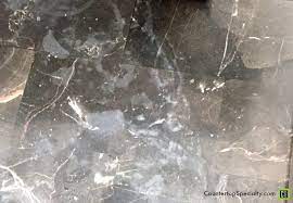 Marble countertops stain so easily because it's a soft, porous material. Removing Bleach Spots On Marble