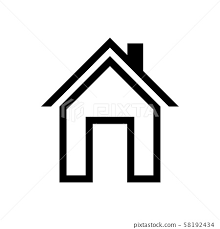 House icon Vector simple flat logo symbol - Stock Illustration [58192434] -  PIXTA