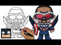 How to draw santa claus | christmas drawing lesson. How To Draw Falcon Falcon And The Winter Soldier Step By Step Drawing Tutorial Draw It