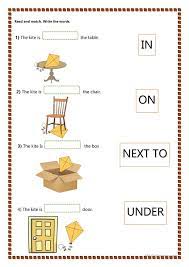 Education degrees, courses structure, learning courses. Prepositions Of Place Kids English Esl Worksheets For Distance Learning And Physical Classrooms