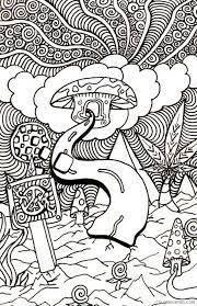 40+ trippy coloring pages printable for adults for printing and coloring. Trippy Coloring Pages Mushroom Clouds Coloring4free Coloring4free Com
