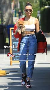 Madison Beer Air Jordan 1 Retro High Og Gs Chicago In 2020 Jordan Outfits Streetwear Fashion Women Chicago Outfit