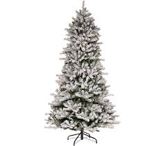 A few posts back when i shared some gorgeous christmas trees that were inspiring me this year, i noticed a theme. Santa S Best 9 Flocked 137 Function Led Smart Tree Qvc Com