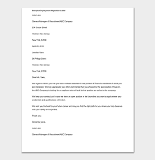 Employment application letters are written to the hr departments or the person who might have enlisted his details in a related advertisement in a newspaper. Polite Rejection Letter Format Sample Rejection Letters