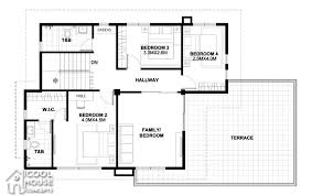 Two Storey Modern House Featured Today Has 4 To 5 Bedrooms And 4 Toilet And Bath With A Total Floor Area Of House Plans Home Design Plan Two Storey House Plans