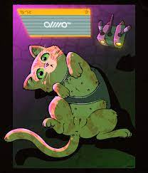 2022 4 toes anus b-12 (stray) backpack black eyes domestic cat  duo feet felid feline felis female female focus feral feral focus feral  only floating fur furry genitals green
