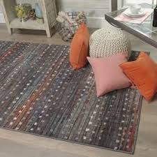 Mohawk Home Pembrook 5 X 8 Gunmetal Indoor Abstract Mid Century Modern Area Rug Lowes Com Mohawk Home Modern Area Rugs Area Rugs