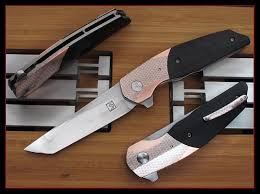 Southard Knives On Instagram Throwback Thursday To A Copper Niobium Super Conductor Flippn Tanto From A Few Years Back Mor Knife Cool Knives Folding Knives