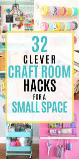 30 Clever Ways To Organize Your Craft Supplies Feeling Nifty Craft Room Office Small Craft Rooms Craft Room Storage