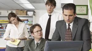 The office is an american mockumentary sitcom television series that depicts the everyday work lives of office employees in the scranton, pennsylvania branch of the fictional dunder mifflin paper company. The Office Us Jim Halpert John Krasinski Michael Scott Hd Movies Wallpapers Hd Wallpapers Id 35837