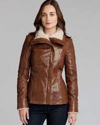 Ted Baker Leather Jacket Amilia Shearling Collar Women Contemporary Bloomingdale S Ted Baker Leather Jacket Leather Jacket Shearling Collar