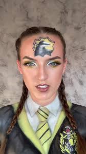 Hufflepuff!? You’re joking right!? #alphabetmakeupchallenge #makeup  #makeupartist #hufflepuff #hufflepuffmakeup #harrypottermakeup