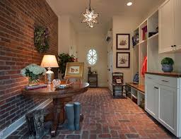 Rusticism in the american home in the last quarter of the 20th century revolved around heavily themed rooms a la trading spaces. A Bit Of Brick For The Entryway From Beautiful Walls To Lasting Floors