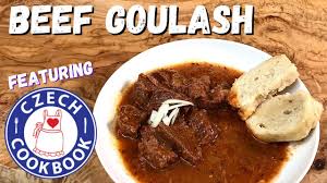 With the recipe for goulash, vienna's paprika beef stew. Traditional Beef Goulash Recipe With Czech Bread Dumplings Feat Czech Cookbook Youtube