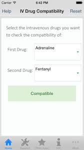 Iv Drug Compatibility Mobile App