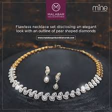 Diamond Necklaces Graceful Sparkling Collection Of Diamond Jewellery From Malabar Gold And Diamond Diamond Necklace Designs Gold Stone Necklace Diamond