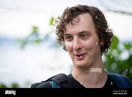 Colin Spratt speaks during his tour ancient trees in Stanley Park in  Vancouver,