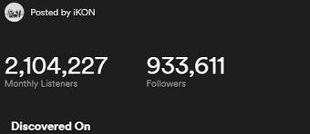 Ikon Rise To Top 3 K Pop Spotify Most Monthly Listeners