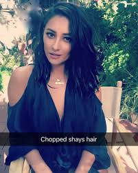 Shay Mitchell S New Haircut Is Perfect If You Re Not Quite Ready For A Lob Lob Haircut Shay Mitchell Hair Hair Makeover
