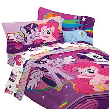 Check out our twin pony bedding selection for the very best in unique or custom, handmade pieces from our shops. My Little Pony 4pc Twin Comforter And Sheet Set Bedding Collection Purple Pink Buy Online In Andorra At Andorra Desertcart Com Productid 1669437
