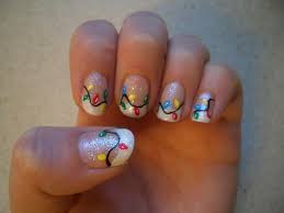 More Fairy Lights Christmas Nails Christmas Nail Art Designs Holiday Nails