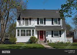 Scroll down to see a collection of houses with a white exterior. White Two Story House Image Photo Free Trial Bigstock