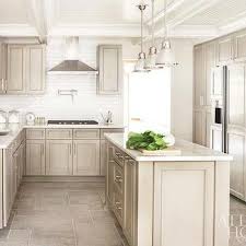 gray washed ash kitchen cabinets design